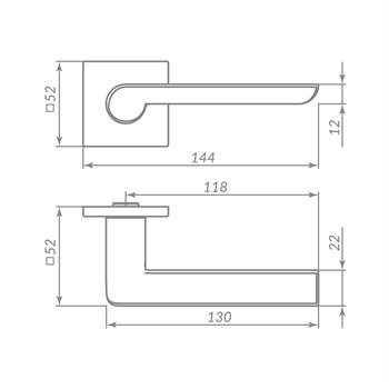 Ручка Punto (Пунто) раздельная K.ARC.Q52.STEP ND ночная пустыня - фото 115547