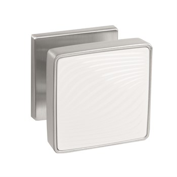 Ручка Punto (Пунто) раздельная K.EST.Q52.GIPNOZ SSC/WH-16 сатинированный хром/белый - фото 115604