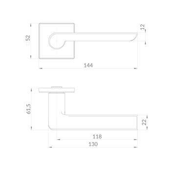 Ручка Punto (Пунто) раздельная K.EST.Q52.SANDY BL-24 черный - фото 115647