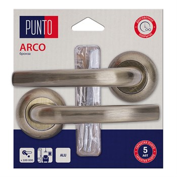 Ручка Punto (Пунто) раздельная LM/A R.TL54.ARCO/HD ABG-6 бронза - фото 115703