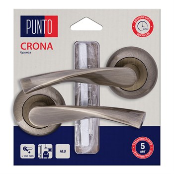 Ручка Punto (Пунто) раздельная LM/A R.TL54.CRONA/HD ABG-6 бронза - фото 115704