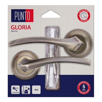 Ручка Punto (Пунто) раздельная LM/A R.TL54.GLORIA/HD ABG-6 бронза - фото 115709