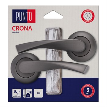 Ручка Punto (Пунто) раздельная LM/A R.TL54.CRONA/HD GR-23 графит - фото 115725