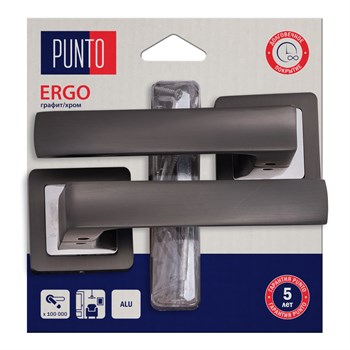 Ручка Punto (Пунто) раздельная LM/A K.QR52.ERGO/HD GR/CP-23 графит/хром - фото 115768