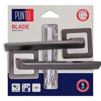 Ручка Punto (Пунто) раздельная LM/A K.QR52.BLADE/HD GR/CP-23 графит/хром - фото 115769