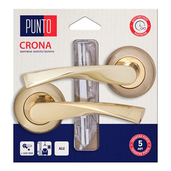 Ручка Punto (Пунто) раздельная LM/A R.TL54.CRONA/HD SG/GP-4 матовое золото/золото - фото 115897