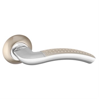 Ручка Punto (Пунто) раздельная R.TL54.LOGICA 180mm SN/CP-3 мат. никель/хром 8x180мм M4(12х90х50) - фото 116013