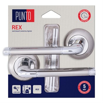 Ручка Punto (Пунто) раздельная LM/A R.TL54.REX/HD SN/CP-3 матовый никель/хром - фото 116075