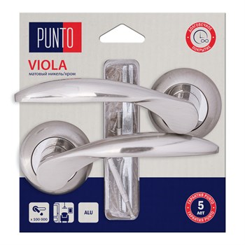 Ручка Punto (Пунто) раздельная LM/A R.TL54.VIOLA/HD SN/CP-3 матовый никель/хром - фото 116079