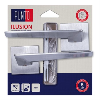 Ручка Punto (Пунто) раздельная LM/A K.QS52.ILUSION/HD SSC-16 сатин. хром - фото 116271