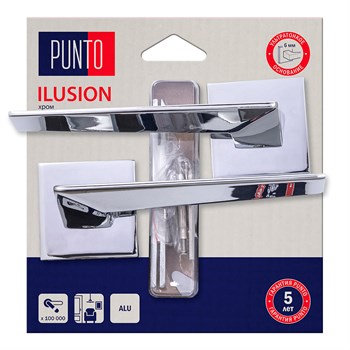 Ручка Punto (Пунто) раздельная LM/A K.QS52.ILUSION/HD CP-8 хром - фото 116336