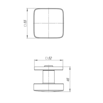 Ручка Punto (Пунто) раздельная R.ARC.R52.SALUT BL-24 черный - фото 116385