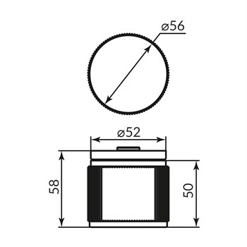 Ручка Punto (Пунто) раздельная R.ARC.R52.MOTIV BL-24 черный - фото 116445