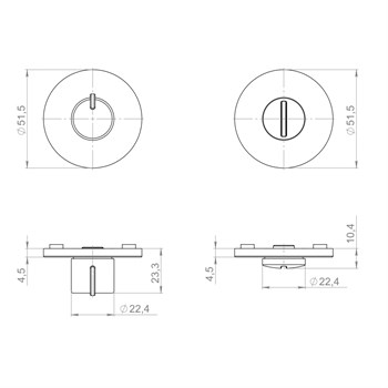 Ручка Armadillo (Армадилло) поворотная BK6.R.YM FSG-39 флор. золото - фото 116541