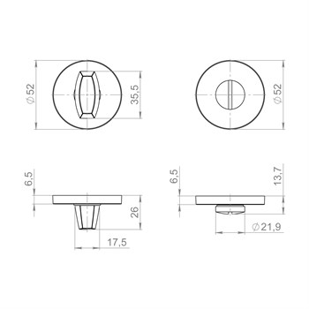 Ручка Fuaro (Фуаро) поворотная BK6.R.ZLR52 BL-24 черный - фото 117142