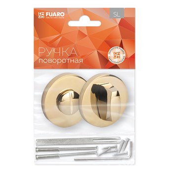 Ручка Fuaro (Фуаро) поворотная BK6.R.SLR52 (BK6 SLR) GOLD-24 (золото 24к) - фото 117200