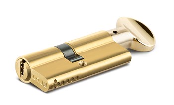 Цилиндровый механизм Kale kilit (Кале килит) с вертушкой 164 SM/68 (26+10+32) mm латунь 5 кл. - фото 117766