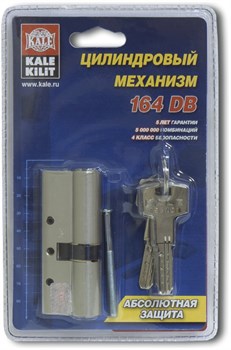 Цилиндровый Kale kilit (Кале килит) механизм 164 DBN-E/80 (30+10+40) mm латунь 5 кл. - фото 117842