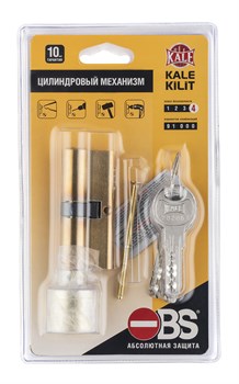 Цилиндровый механизм Kale kilit (Кале килит) с вертушкой 164 OBS SCE/90 (40+10+40) mm латунь 5 кл. new - фото 117864