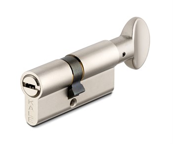 Цилиндровый механизм Kale kilit (Кале килит) с вертушкой 164 BM/80 (35+10+35) mm никель 5 кл. - фото 118067