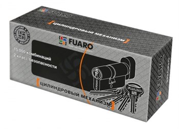 Цилиндровый механизм Fuaro (Фуаро) с вертушкой R302/70 mm (30+10+30) CP хром 5 кл. - фото 118462