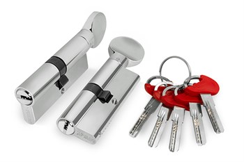 Цилиндровый Fuaro (Фуаро) механизм (D-PRO502/120) D-PRO5002Knob120(55+10+55) CP хром 5Key - фото 118576