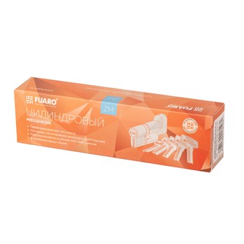 Цилиндровый Fuaro (Фуаро) механизм (200 ZM/110) 2000ZM Knob 110 (45+10+55) BL-24 черный 5Key с вертушкой - фото 118668