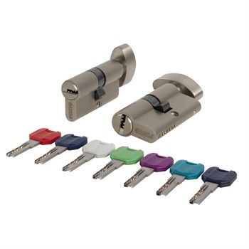 Цилиндровый Punto (Пунто) механизм MaxPro7002Knob70mm(25+10+35) SN никель 7key с вертушкой - фото 119064