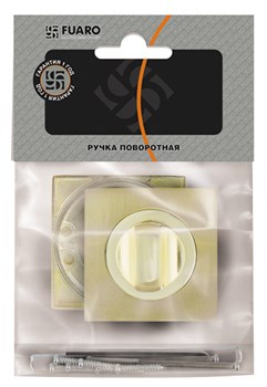 Ручка Fuaro (Фуаро) поворотная BK6.K.KM52 (BK6 KM) AB/GP-7 бронза/золото - фото 125068