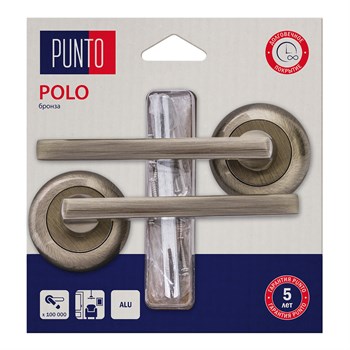 Ручка Punto (Пунто) раздельная LM/A R.TL54.POLO/HD ABG-6 бронза - фото 127711