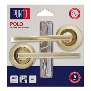 Ручка Punto (Пунто) раздельная LM/A R.TL54.POLO/HD SG/GP-4 матовое золото/золото - фото 127926