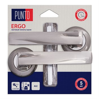 Ручка Punto (Пунто) раздельная LM/A R.TL54.ERGO/HD SN/CP-3 матовый никель/хром - фото 128080