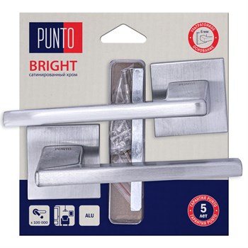 Ручка Punto (Пунто) раздельная LM/A.K.QS52.BRIGHT/HD SSC-16 сатин. хром - фото 128285