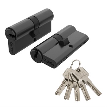 Цилиндровый Punto (Пунто) механизм Z3000Key90(40+10+40) BL черный - фото 128860