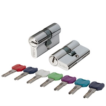Цилиндровый Punto (Пунто) механизм MaxPro7000Key 52mm (21+10+21) SSC сатин.хром 7key - фото 129140