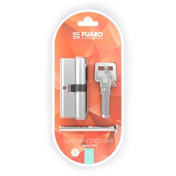 Цилиндровый Fuaro (Фуаро) механизм (R600/90) R6000Key90(50+10+30)-BL CP хром /блистер 5Key - фото 129673