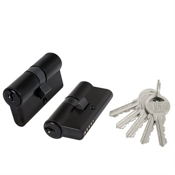 Цилиндровый Fuaro (Фуаро) механизм (100 ZA/60) 1000ZAKey60(25+10+25) BL черный 5Key - фото 129805