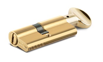 Цилиндровый механизм Kale kilit (Кале килит) с вертушкой 164 BM/90 (40+10+40) mm латунь 5 кл. - фото 129965