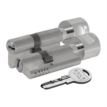 Цилиндровый механизм Kale kilit (Кале килит) с вертушкой 164 OBS SCE/110 (50+10+50) mm никель 5 кл. - фото 130063