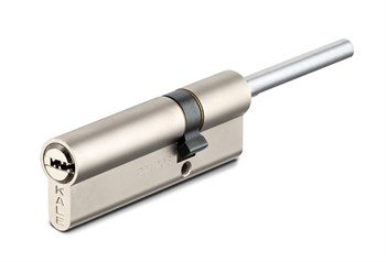 Цилиндровый механизм Kale kilit (Кале килит) под вертушку (дл.шток) 164 SX/81 (45+10+26) mm никель 5 кл. - фото 130317