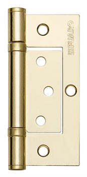 Петля Fuaro (Фуаро) универсальная без врезки 300-2BB/BL 100x2,5 PB (латунь) БЛИСТЕР - фото 132575