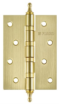 Петля Fuaro (Фуаро) универсальная IN4400UA-BL SB (4BB/A/BL 100x75x2,5) мат. золото БЛИСТЕР - фото 132675