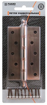 Петля Fuaro (Фуаро) универсальная IN5400UA-BL SB (4BB/A/BL 125x75x2,5) мат. золото БЛИСТЕР - фото 132684