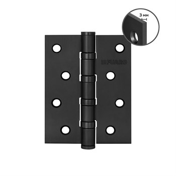 Петля Fuaro (Фуаро) универсальная HEAVY IN4400U BL (черный) 100х75х3 мм - фото 132833