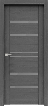 Дверь экошпон Велюкс 01 (Графит) - фото 37595