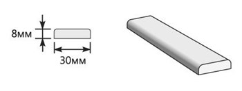 Притворная планка 2000*30*8 - фото 53647