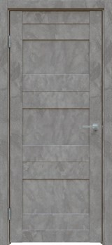 Межкомнатная дверь Бетон темно-серый 569 ПГ - фото 77962