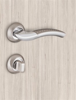 Ручка Fuaro (Фуаро) раздельная R.RM54.INTRO (INTRO RM) SN/CP-3 матовый никель/хром - фото 81684