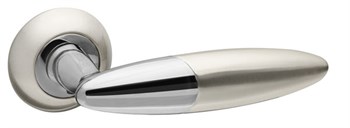 Ручка Fuaro (Фуаро) раздельная R.RM54.SOLO (SOLO RM) SN/CP-3 матовый никель/хром - фото 81691