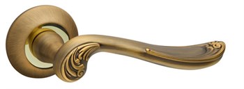 Ручка Fuaro (Фуаро) раздельная R.RM54.ART (ART RM) AB/GP-7 бронза/золото - фото 81729